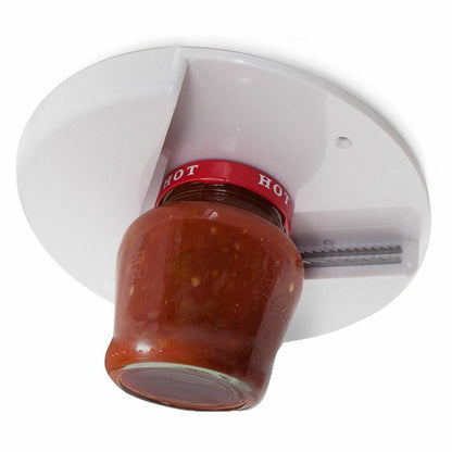 Glass Jar Opener For Under The Kitchen Cabinet Counter Lid Remover Aid